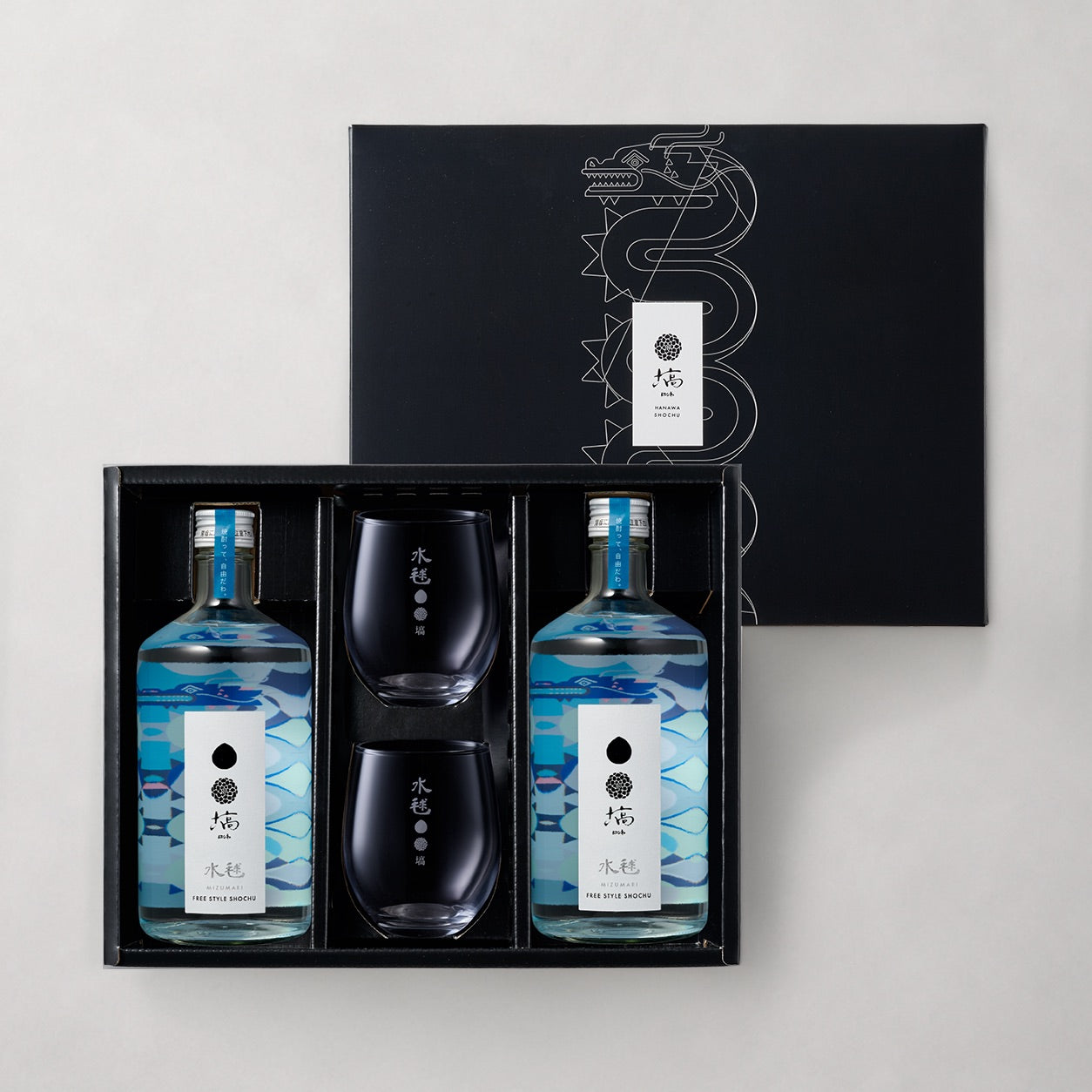 塙 水毬 25度 720ml 2本入　グラスセット 化粧箱化粧箱付